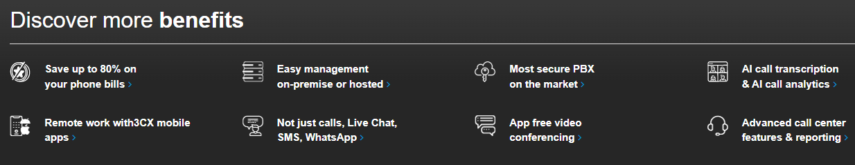 3cx benefits